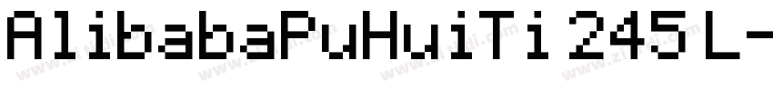 AlibabaPuHuiTi 245 L字体转换